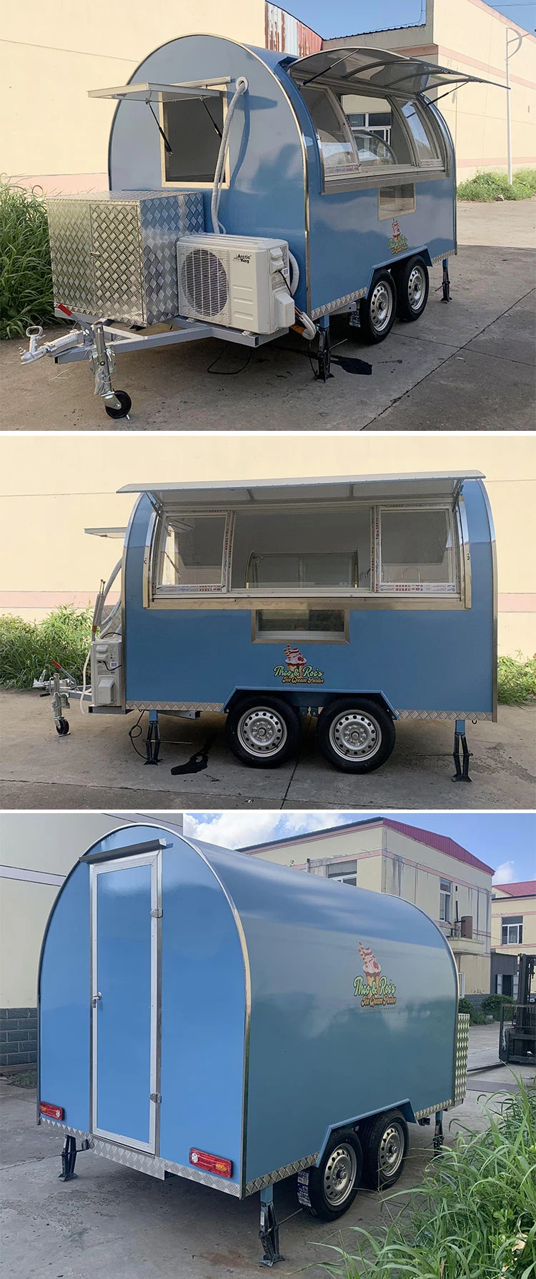 Small Food Trailer Pink Consession Trailer Food Trailer/ Electric Food Truck/Car Food Truck