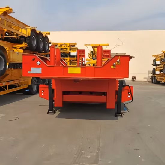 Desconto Vendas 40 pés 45 pés 48 pés 53 pés caminhão pesado Esqueleto Flatbed Container Chassis Semi Reboque