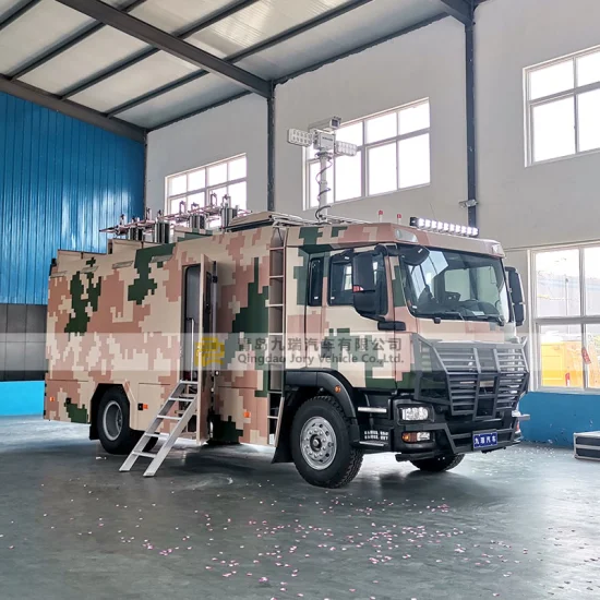 Brand New Sinotruk HOWO 4X2 Veículo de Comando de Comunicação por Satélite FAW Beiben Dongfeng Shacman Foton Segundo Caminhão Heavy Duty Special Truck